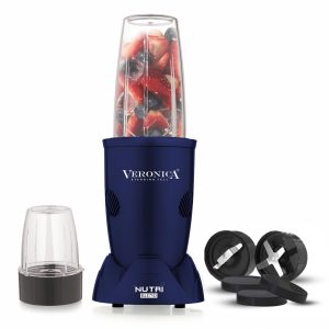 Veronica Nutri-Blender,Mixer Grinder with Blender Jar, SS Blades & 2 Unbreakable-PC Jars,S|3in1 Grind, Mix, Blend|100% Pure 500 Watt Copper Motor|22000 RPM